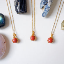 Dew Necklace - Red Jasper
