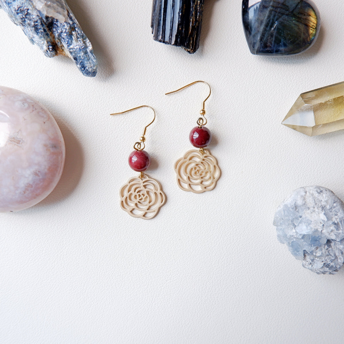 Belle Earrings - Mookaite