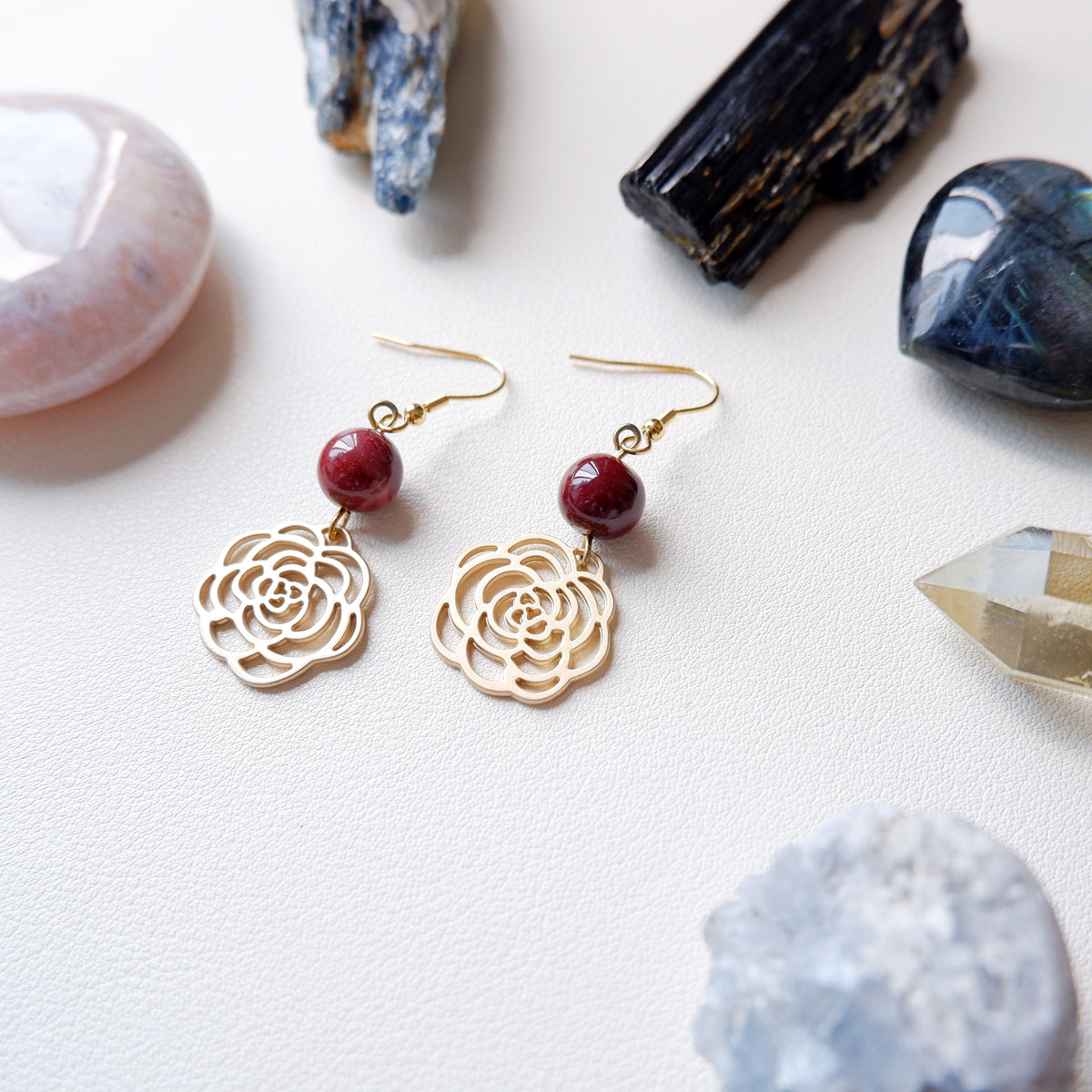 Belle Earrings - Mookaite