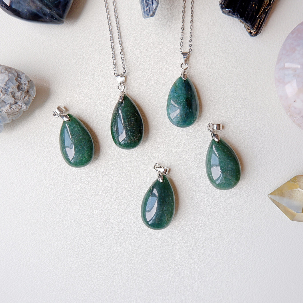Pendant Series - Green Aventurine Teardrop