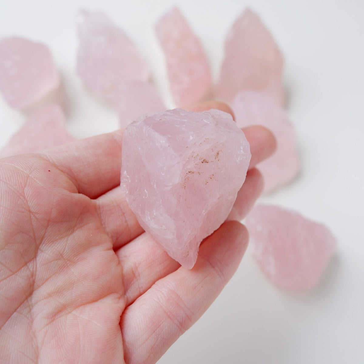 Raw Madagascar Rose Quartz Stone