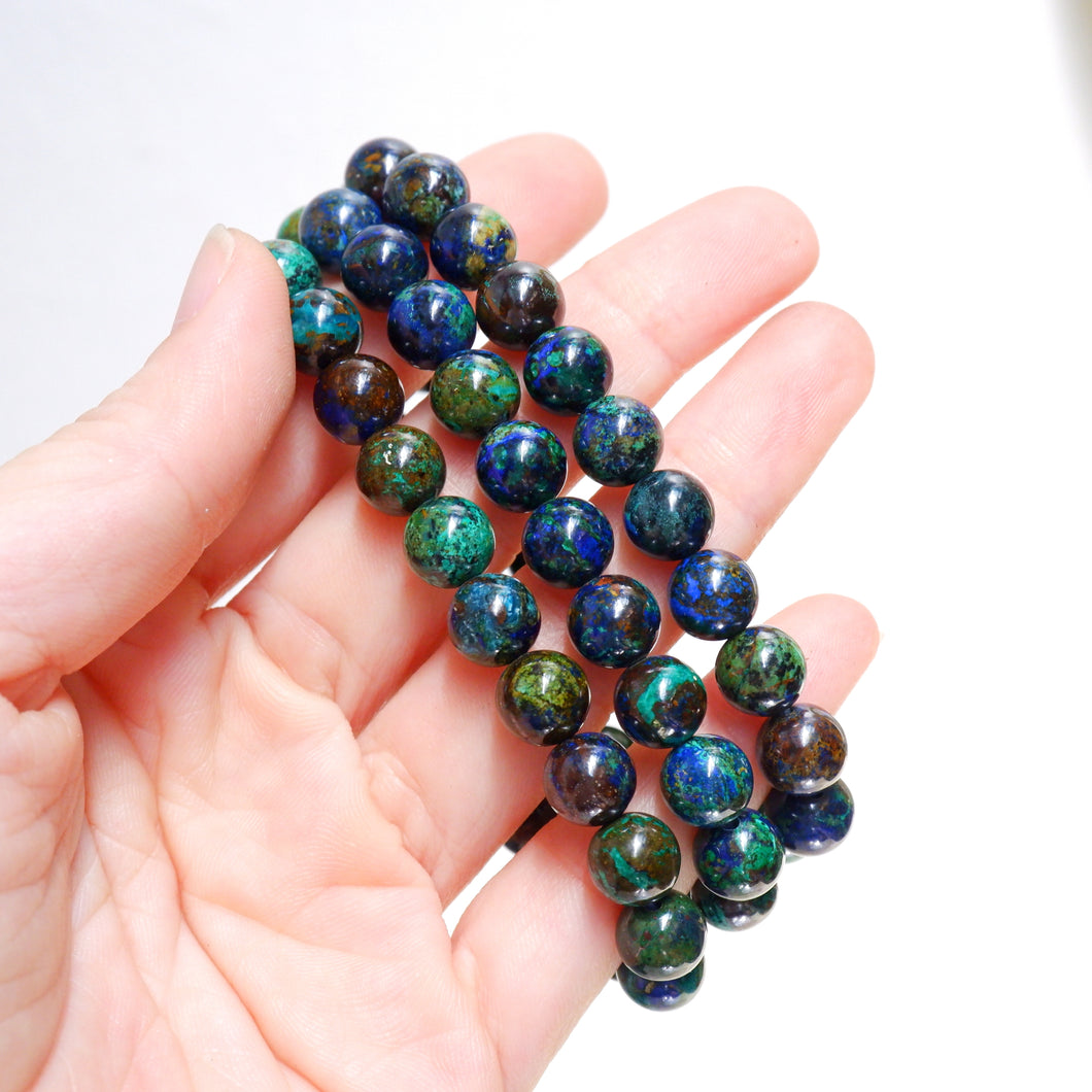 Azurite Malachite Crystal Bracelet