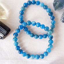 Blue Apatite Crystal Bracelet - High Quality