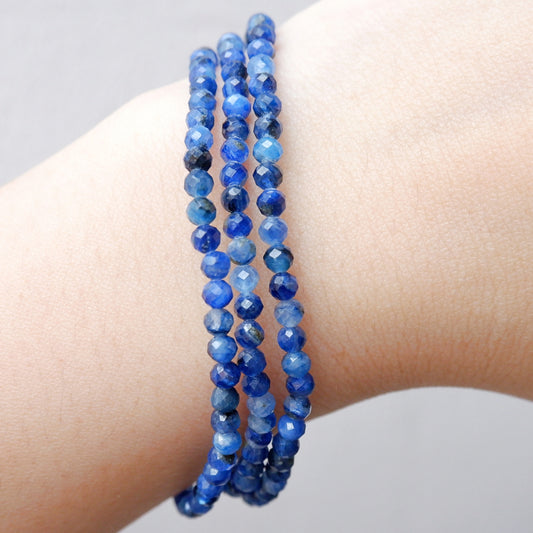 Blue Kyanite Crystal Bracelet — Clarity, Alignment & Communication | Made by KCA