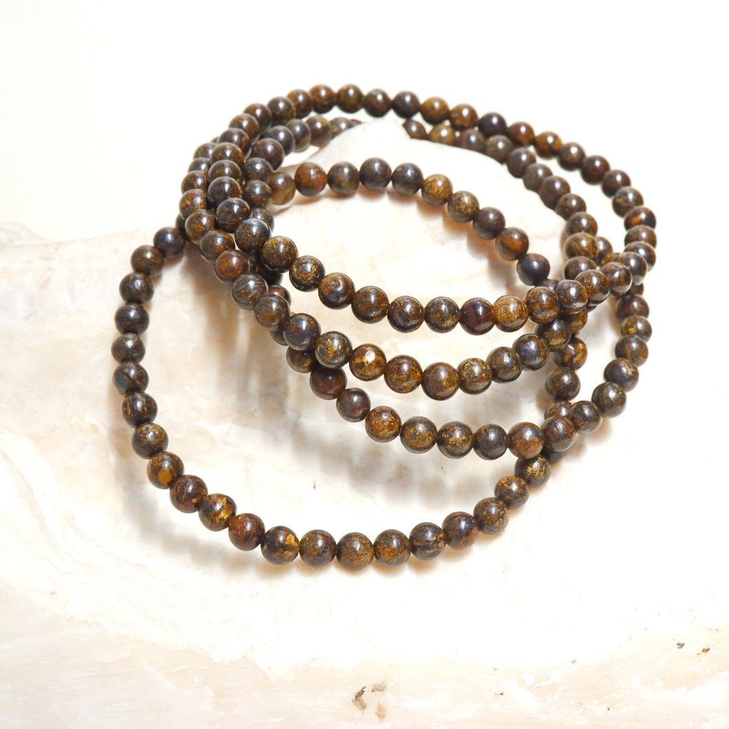 Bronzite 4mm Crystal Bracelet