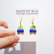 Cute Cherry Crystal Earrings | Carnelian Amethyst Lapis Orange Aventurine