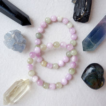 Kunzite Crystal Bracelet - High Quality | Green and Violet