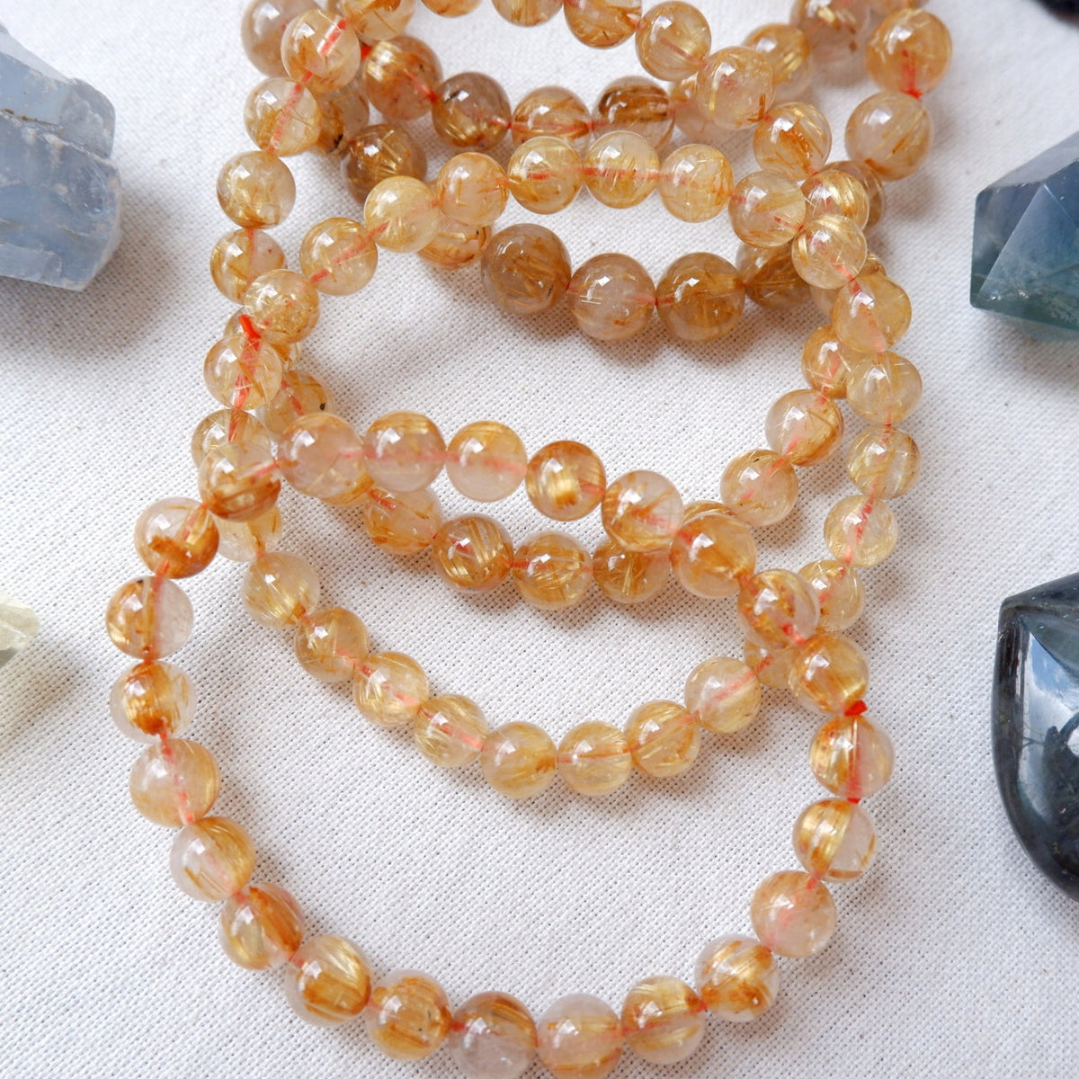 Golden Rutilated Quartz Bracelet