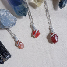 Strawberry Quartz Free-form Necklace | Love and Self Discovery