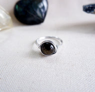 Simple Ring - Obsidian
