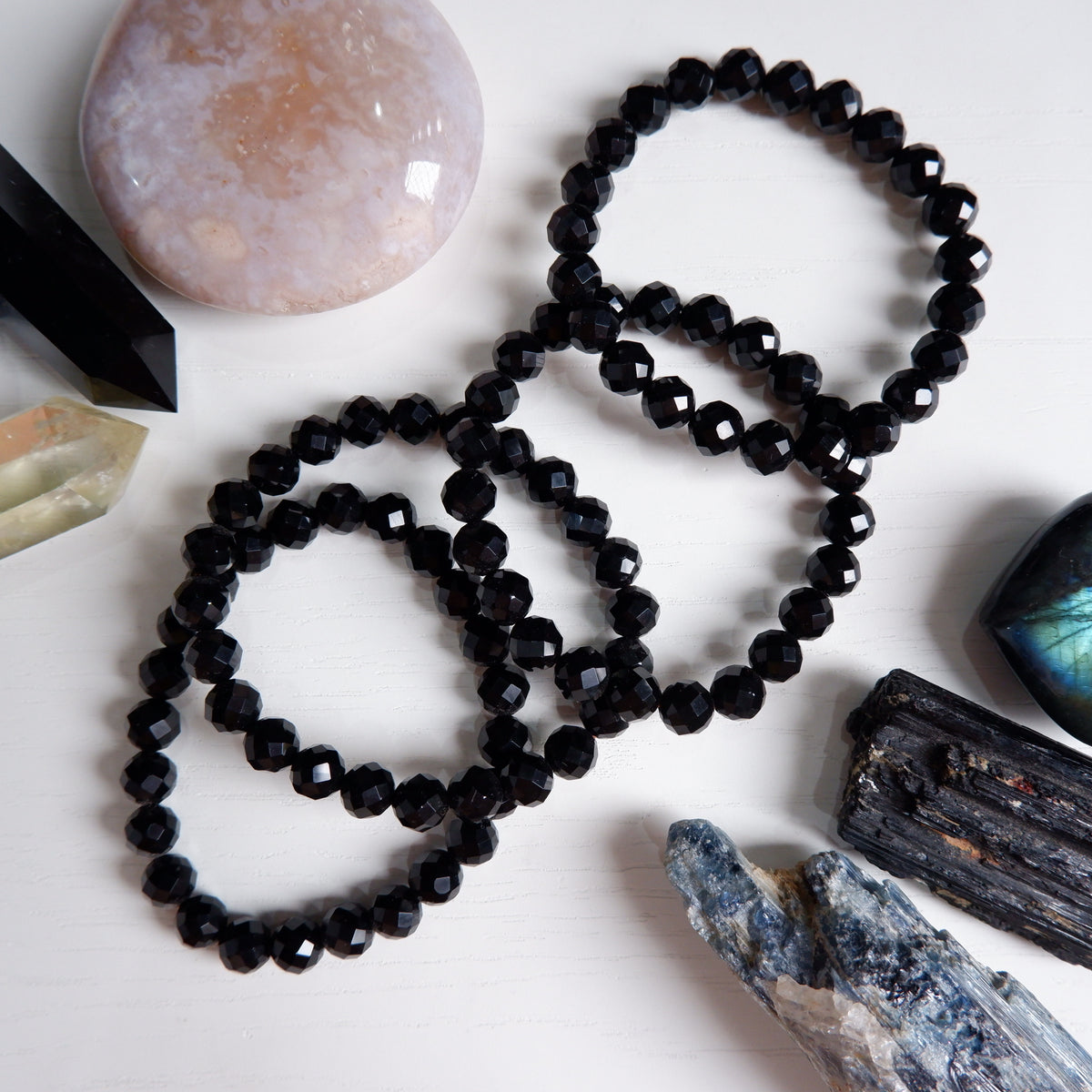 Onyx Bracelet - 8mm Faceted