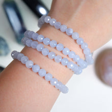 Aquamarine Faceted Bracelet