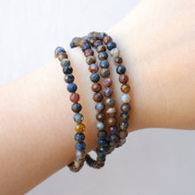 Pietersite Crystal Bracelet - 4mm faceted