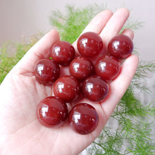 Carnelian Heart and Sphere Tumbled Stone