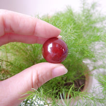 Carnelian Heart and Sphere Tumbled Stone