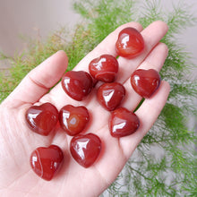 Carnelian Heart and Sphere Tumbled Stone