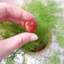 Carnelian Heart and Sphere Tumbled Stone