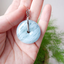 Aquamarine Donut Pendant