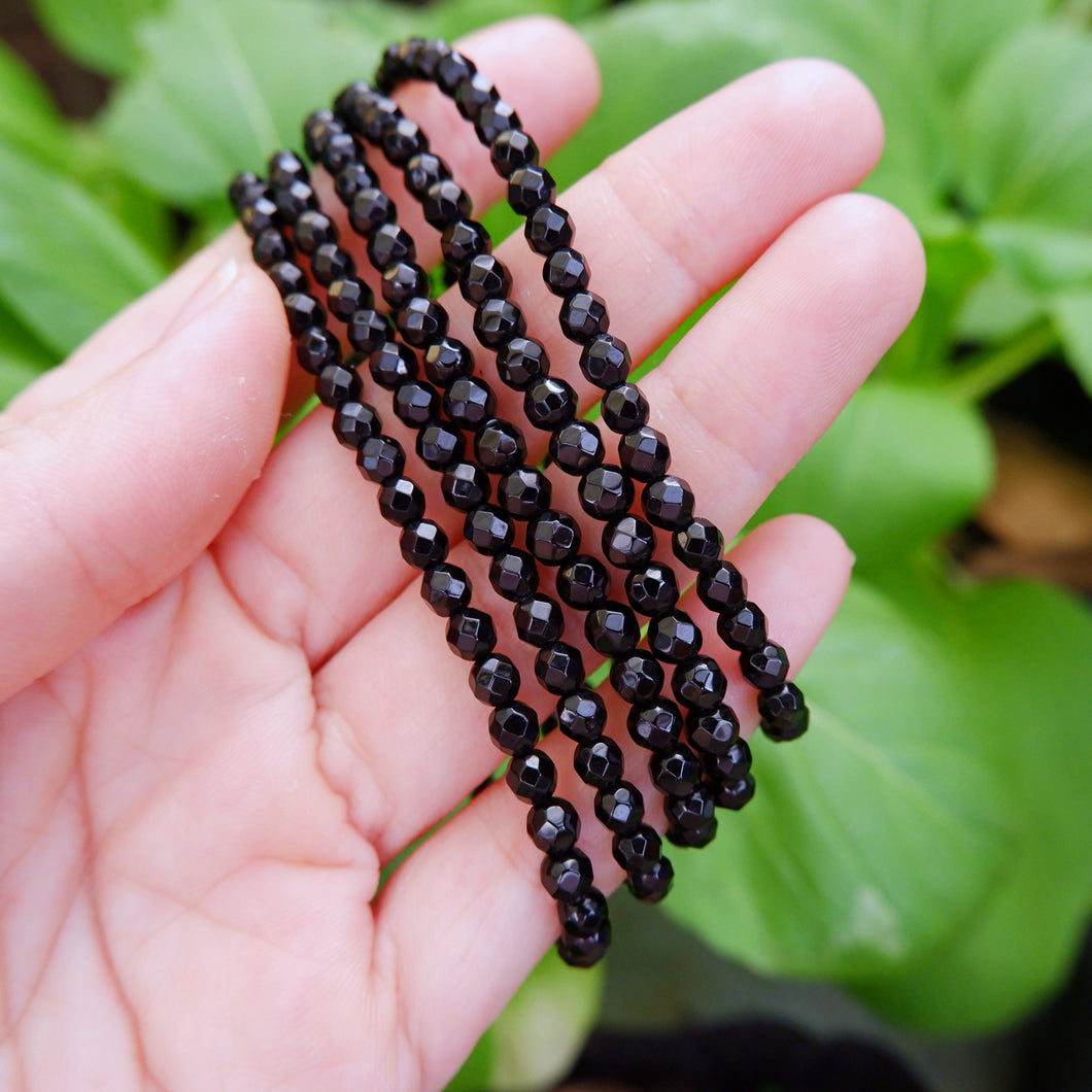 Onyx Crystal Bracelet - 4mm