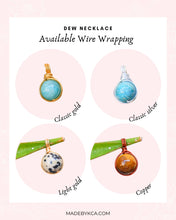 Dew Crystal Necklace | Hand-Wrapped Crystals | Made by KCA