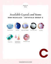 Dew Crystal Necklace | Hand-Wrapped Crystals | Made by KCA