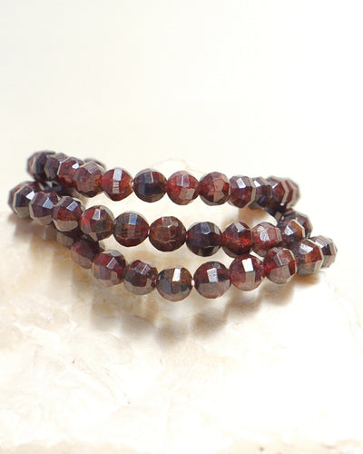 Garnet Discoball Bracelet