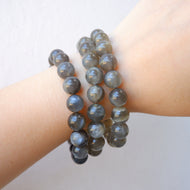 Moonstone Crystal Bracelet - Gray