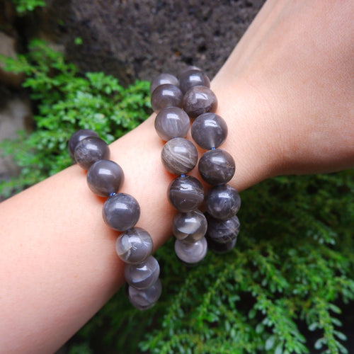 Gray Moonstone Crystal Bracelet