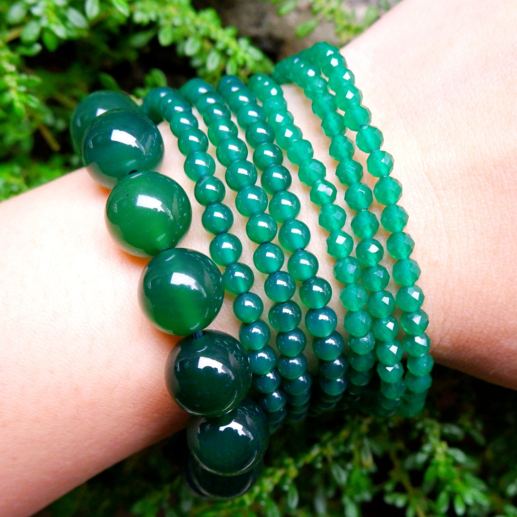 Green Agate Crystal Bracelet