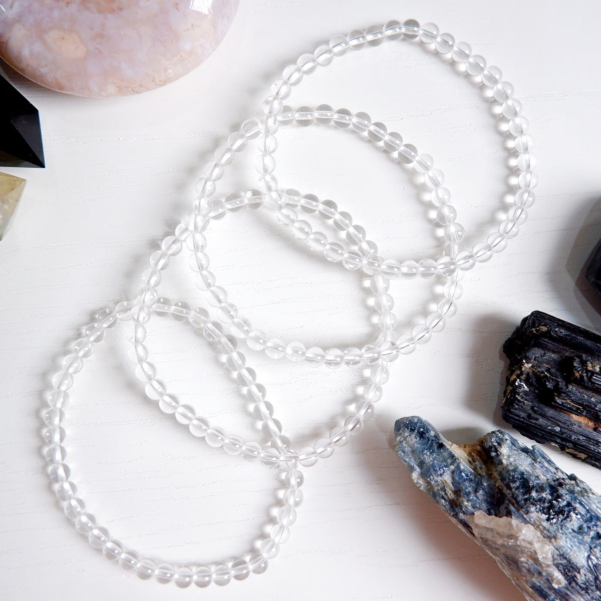 Clear Quartz Crystal Bracelet — Master Healer, Clarity & Amplification | Made by KCA