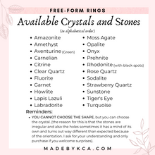 Free-form Crystal Rings