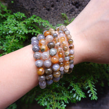Lodolite with Pyrite Crystal Bracelet - 6mm and 8mm