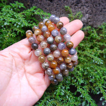 Lodolite with Pyrite Crystal Bracelet - 6mm and 8mm