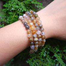 Lodolite with Pyrite Crystal Bracelet - 6mm and 8mm