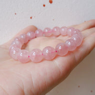 Madagascar Rose Quartz Crystal Bracelet