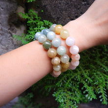 Morganite with Mixed Beryl Crystal Bracelet - 12mm