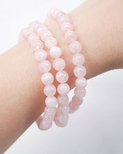 Pink Morganite Crystal Bracelet - 6mm and 8mm