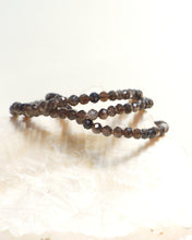 Obsidian Silver Sheen Crystal Bracelet - 4mm