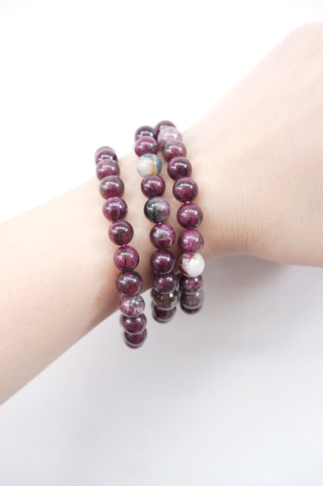 Pink Tourmaline Crystal Bracelet - 8mm