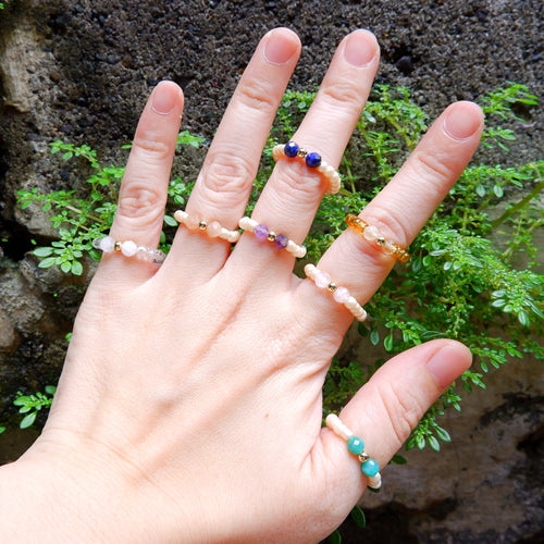 Ribbonette Crystal Rings - Customized and Garterized