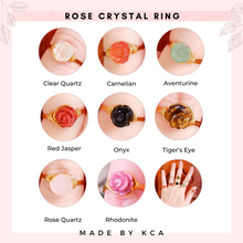 Crystal Rose Ring - 8mm