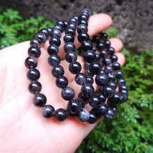 Tourmalinated Quartz | Black Rutile Quartz Crystal Bracelet 7mm & 10mm