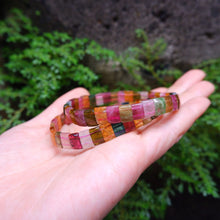 Watermelon Tourmaline Chunky Crystal Bracelet