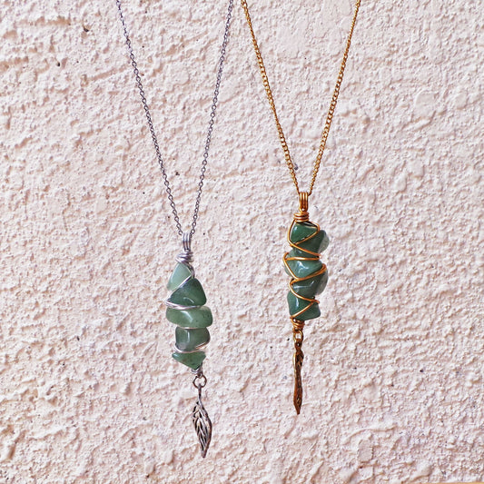 Fae Necklace - Green Aventurine