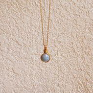 Dew Necklace - Aquamarine