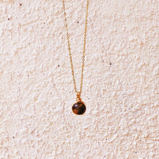 Dew Necklace - Tiger's Eye