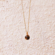 Dew Necklace - Tiger's Eye