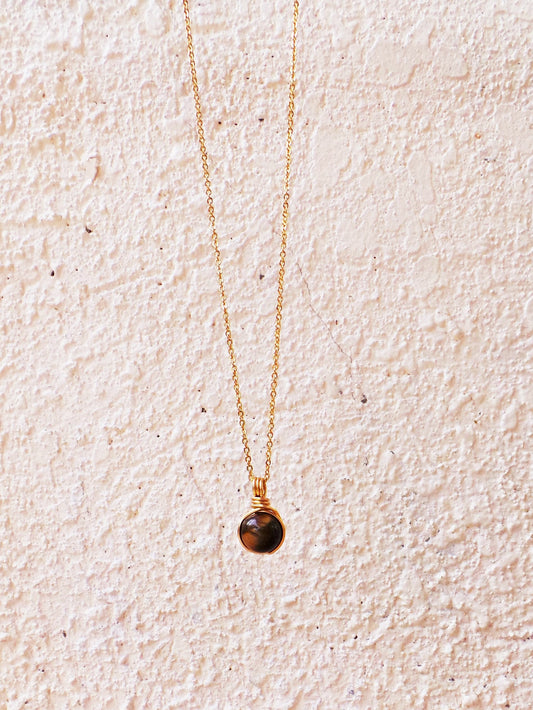 Dew Necklace - Tiger's Eye
