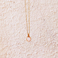 Dew Necklace - Rose Quartz