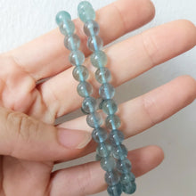 Blue Green Fluorite Crystal Bracelet
